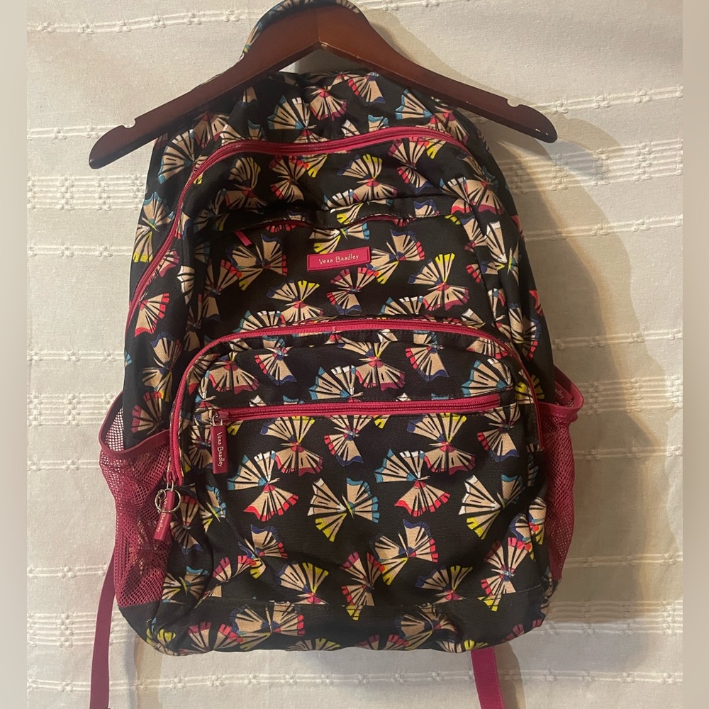 Vera Bradley Lighten Up Butterfly Essential 17” Nylon Backpack